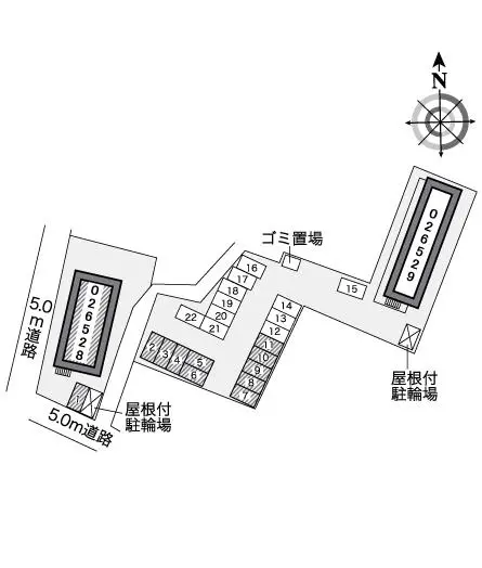 ★手数料０円★上田市中央４丁目　月極駐車場（LP）